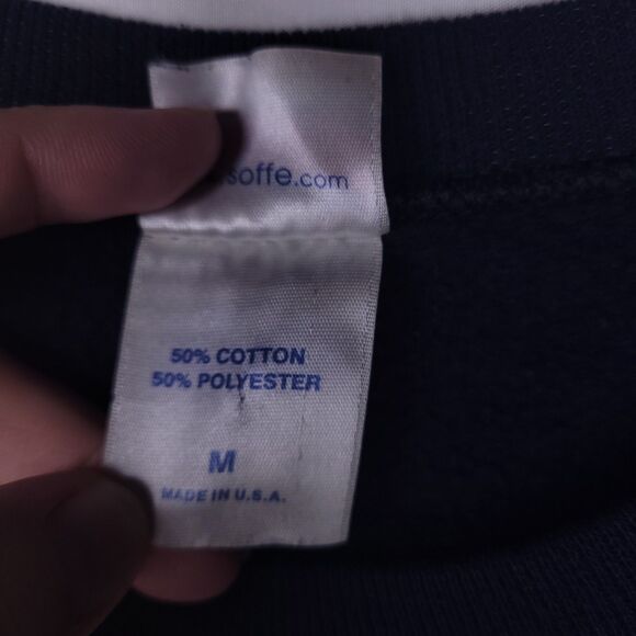 Vintage United States Navy Sweatshirt Mens Medium Navy Fleece - Picture 11 of 12